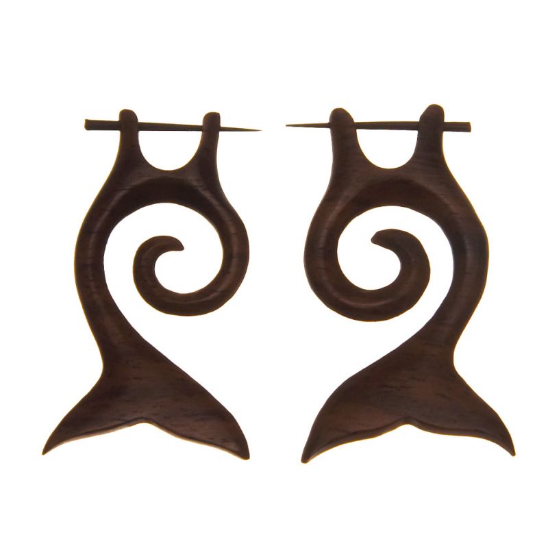 Earrings Whale Tail Indonesia