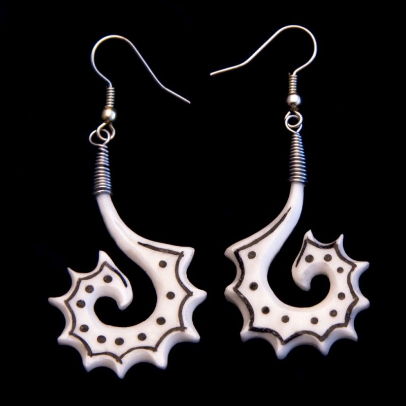 Earrings Papuan Spiral Indonesia