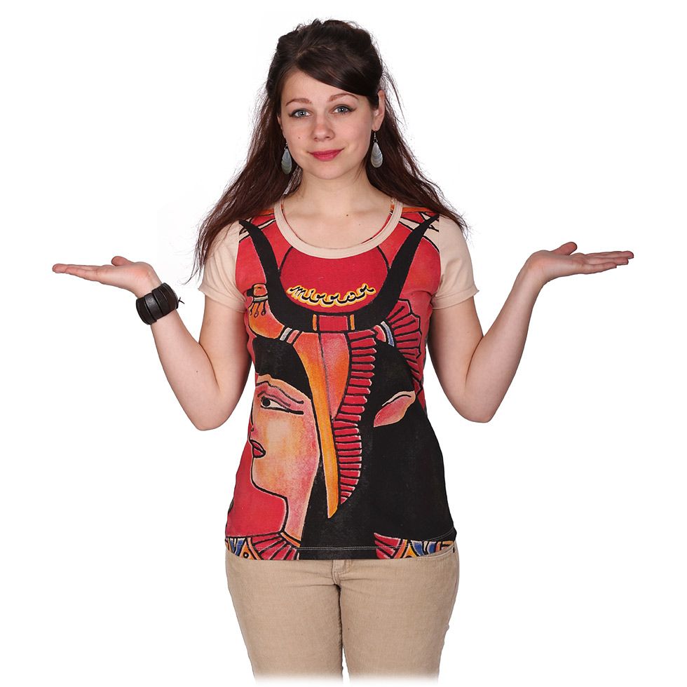 Women's short sleeve t-shirt Mirror Cleopatra Beige Thailand