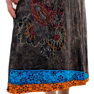 Long skirt embroidered ethno Bhamini Akar