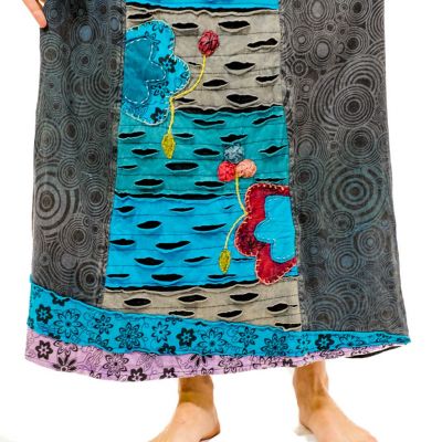 Long embroidered ethno skirt Ipsa Awan