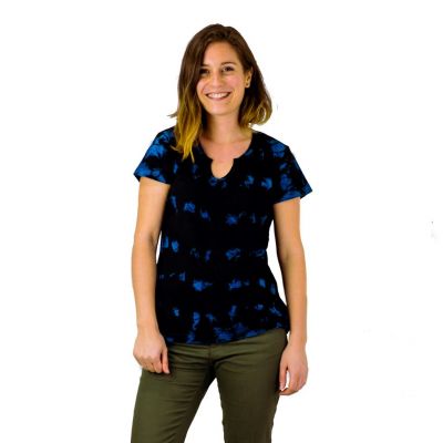 Women's t-shirt with short sleeves Benita Blue Nepal