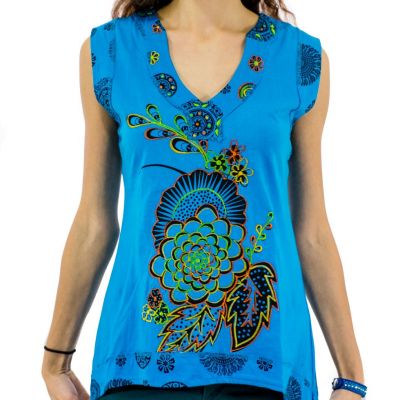 Women's sleeveless hippie t-shirt Tamanna Nepal