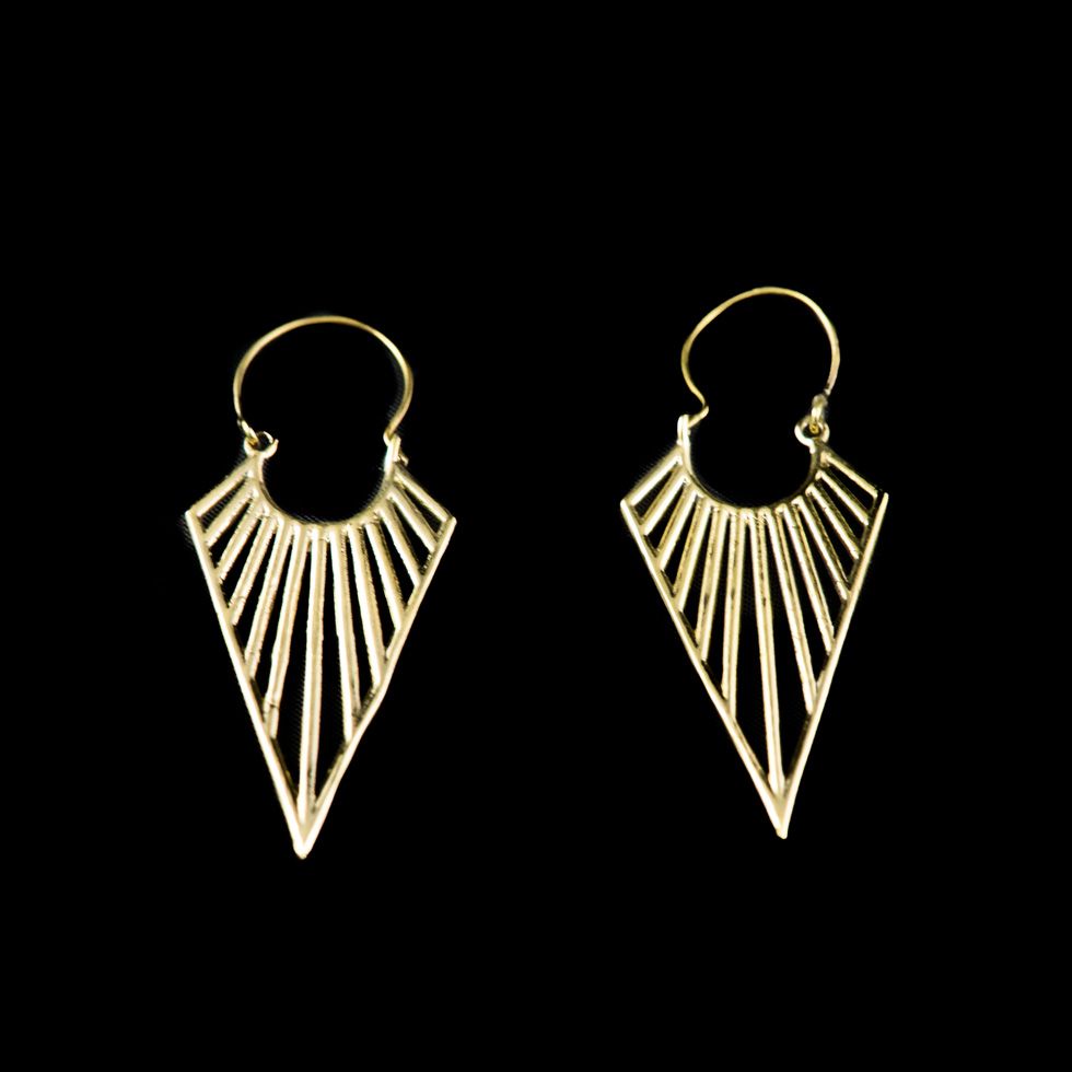 Brass earrings Kalua India