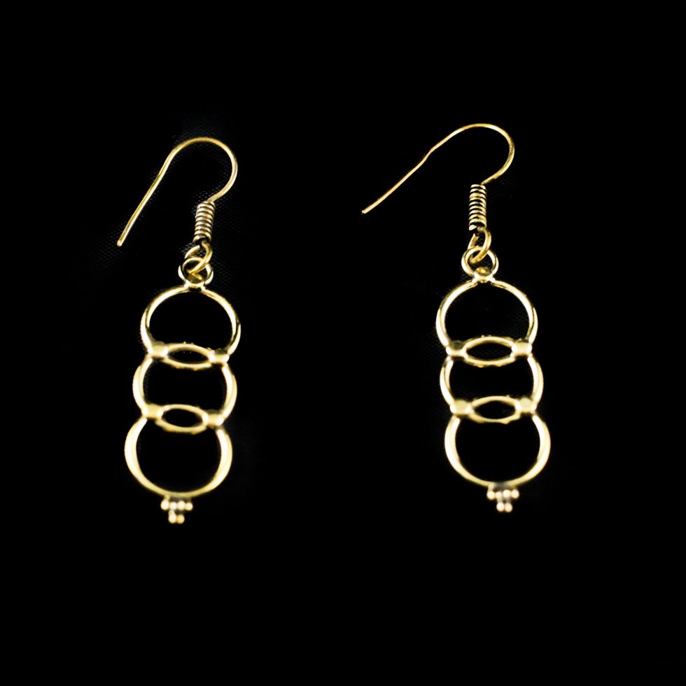 Brass earrings Sheela India
