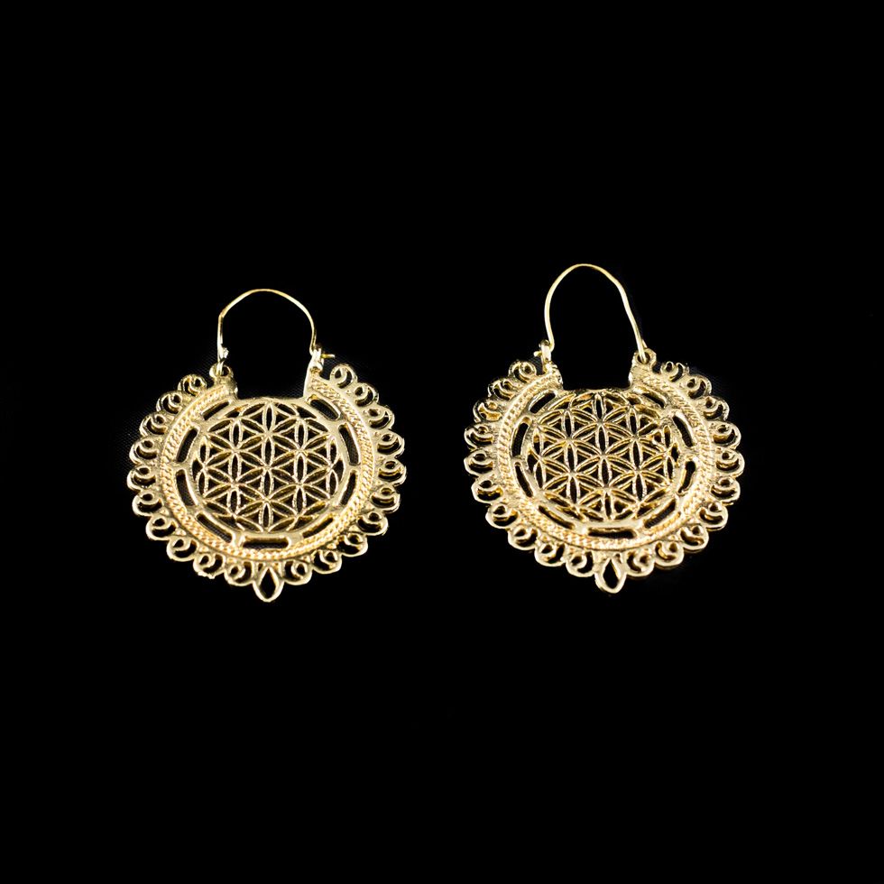 Brass earrings Vimala India
