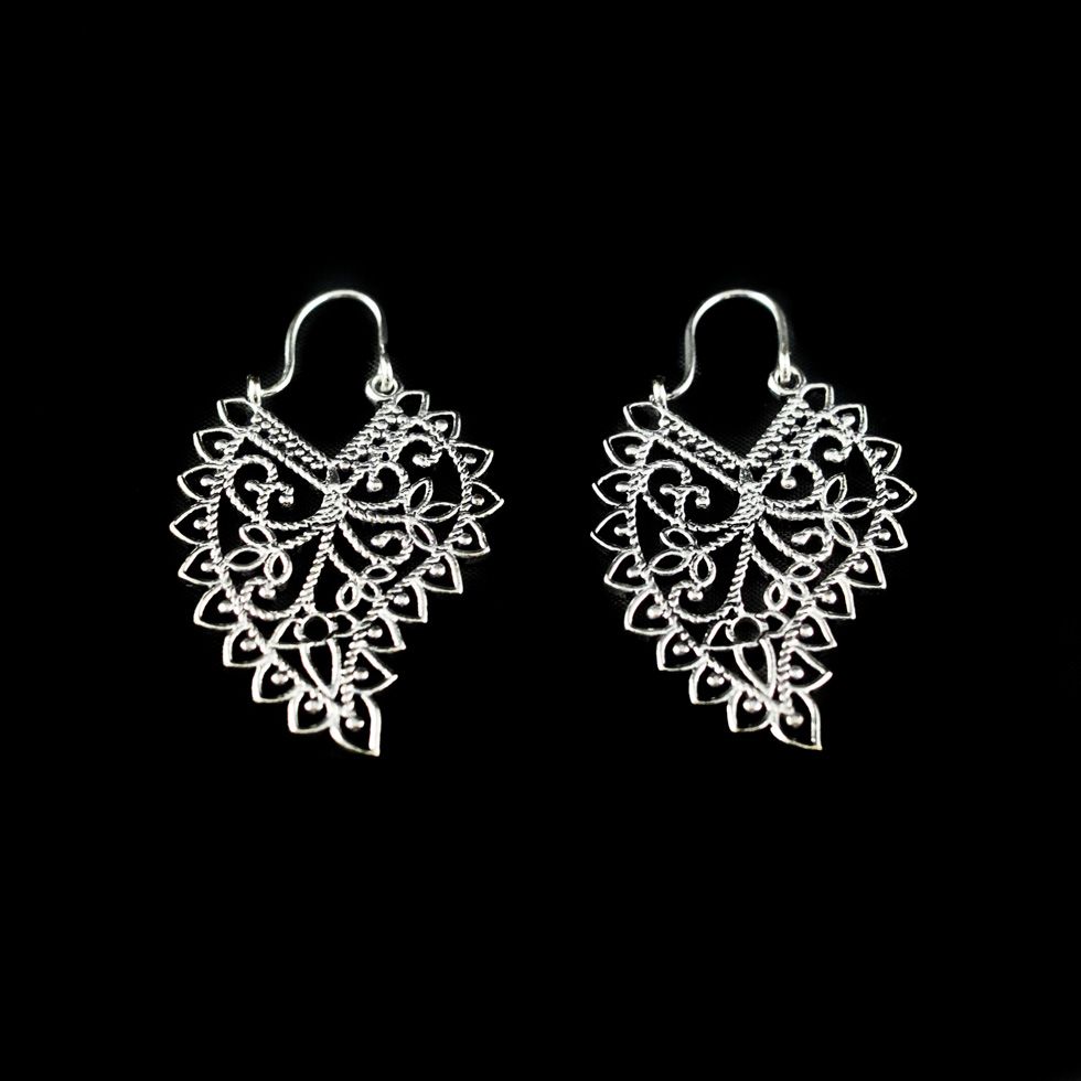 German silver earrings Celtic Shabnam India