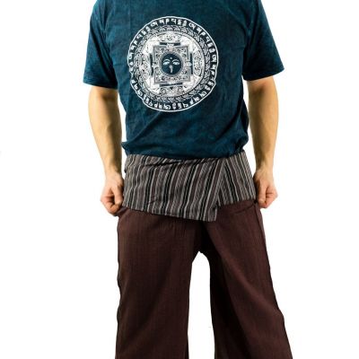 Wrap trousers - Fisherman's Trousers - brown Nepal