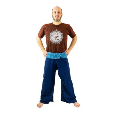Wrap trousers - Fisherman's Trousers - blue Nepal