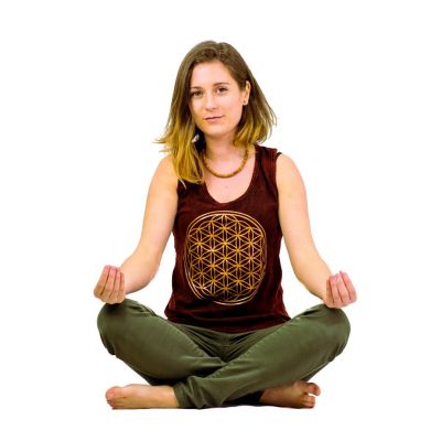 Women's tank top Flower of Life Red