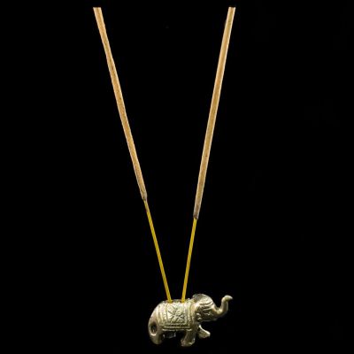 Metal incense holder Baby Elephant 2 India