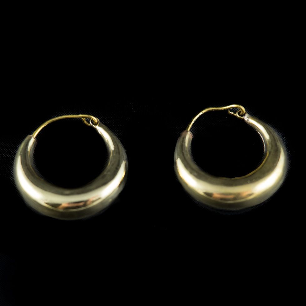 Brass earrings Bada Nisha India