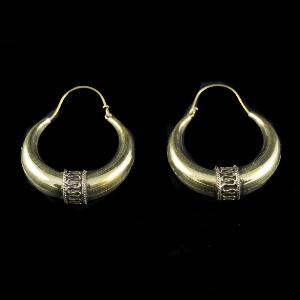 Brass earrings Vishaal Praacheen India
