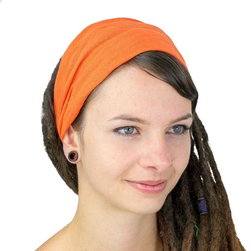 Orange headband Nepal