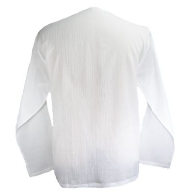 Kurta Abiral White - men's shirt with long sleeves Thailand