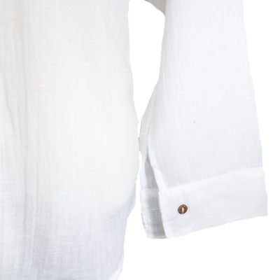 Men's shirt with long sleeves Tombol White Thailand