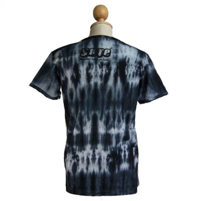 Men's tie-dye t-shirt Sure Aztec Day&Night Black Thailand