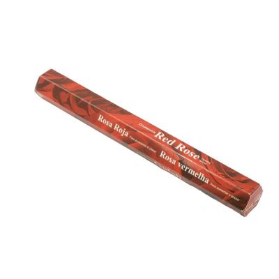 Incense Darshan Red Rose | Packet 20 sticks, Box of 6 packets for the price of 5