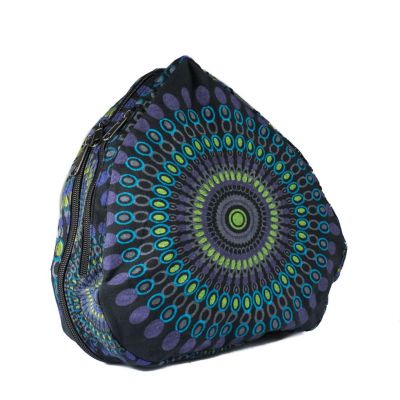 Cotton backpack with mandalas Mandala Black Nepal