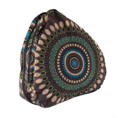 Cotton backpack with mandalas Mandala Brown Nepal