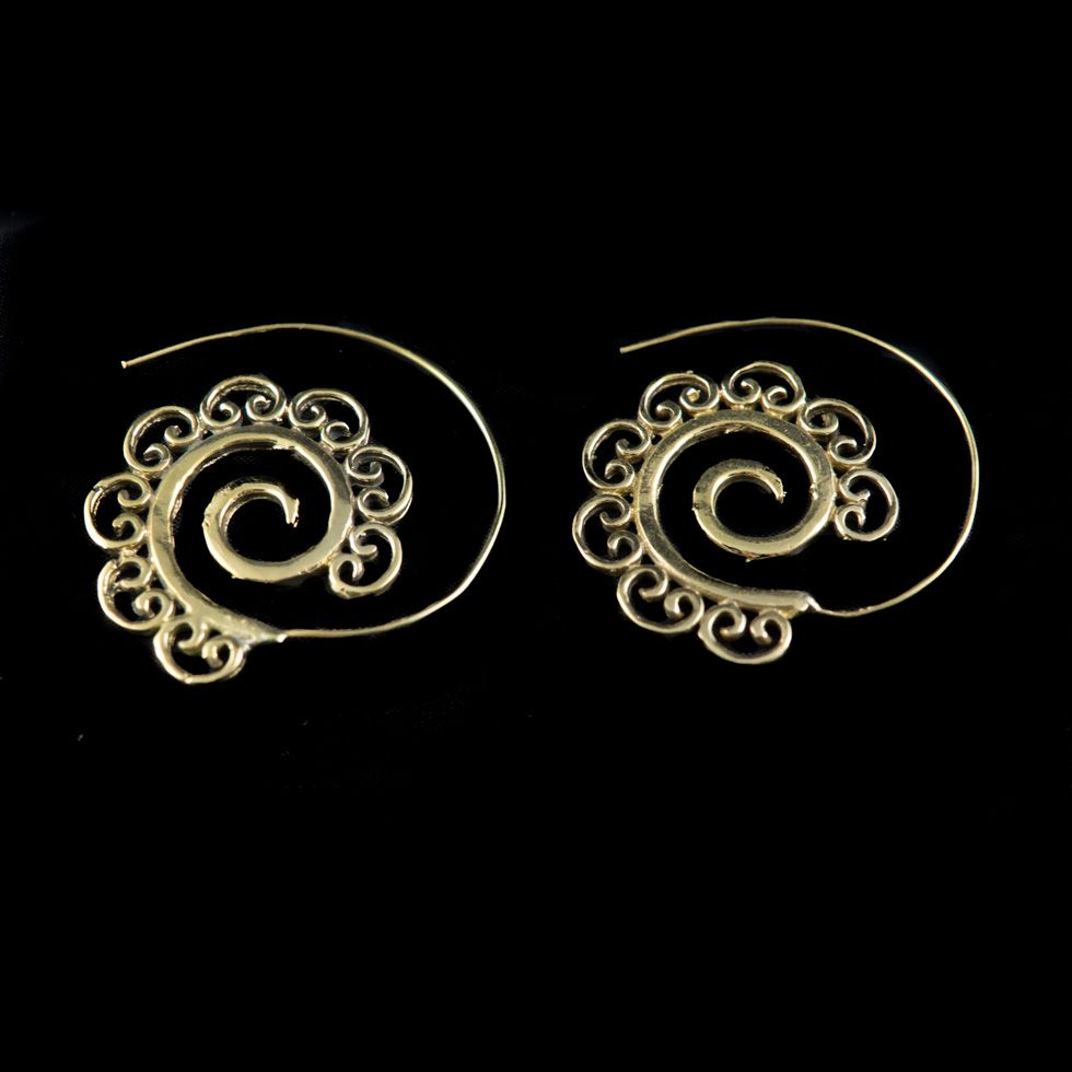 Brass earrings Manjula India