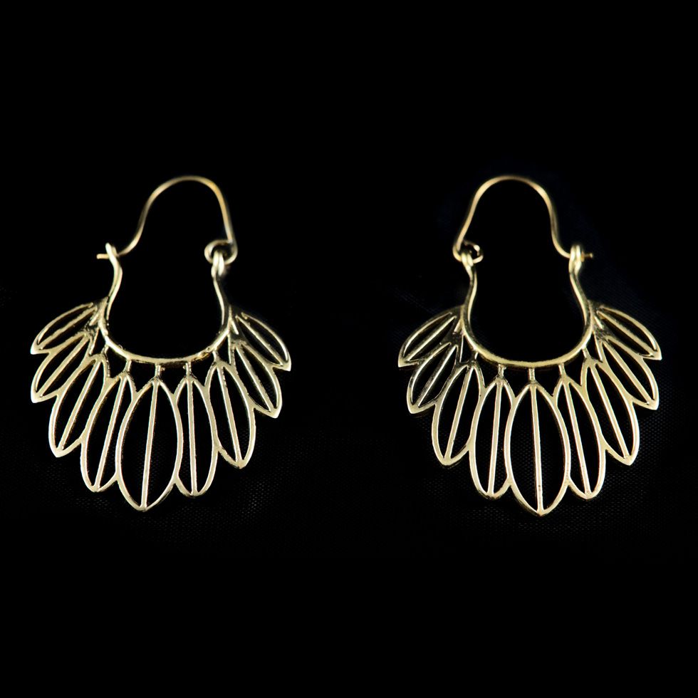 Brass earrings Sonam India