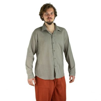 Men's shirt with long sleeves Tombol Grey Thailand