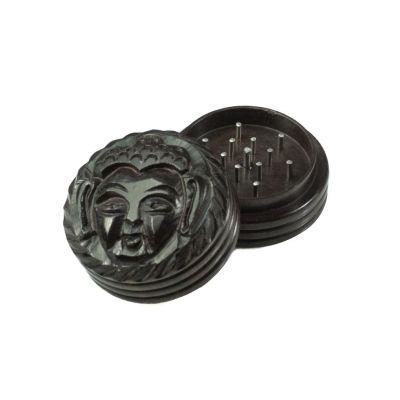 Carved grinder Buddha - small