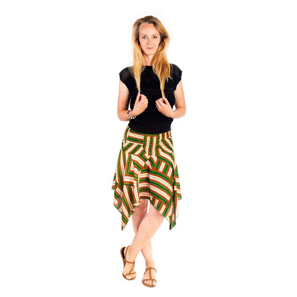 Pointed skirt with elastic waist Malai Setrip Thailand