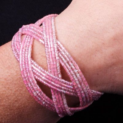 Bead bracelet Merah Muda Thailand