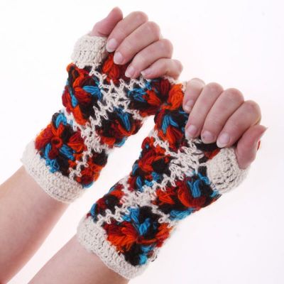 Woolen fingerless gloves Jendela Tansen Nepal