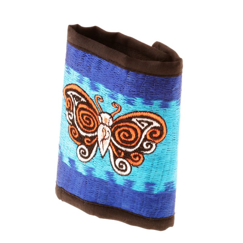 Embroidered wallet Butterfly in the Sky