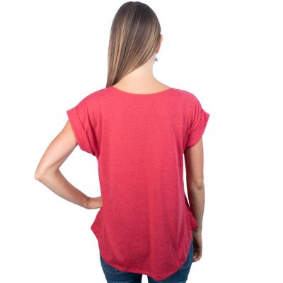 Women's t-shirt with short sleeves Darika Harmony Red Thailand