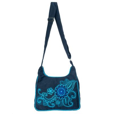 Ethno bag with embroidered flowers Albena Pirus