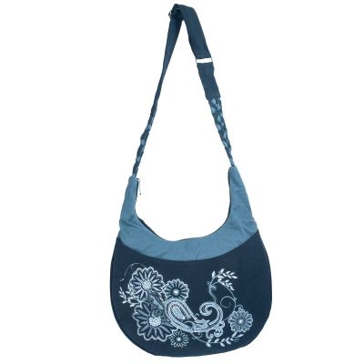 Oriental handbag with flowers Bunga Membara