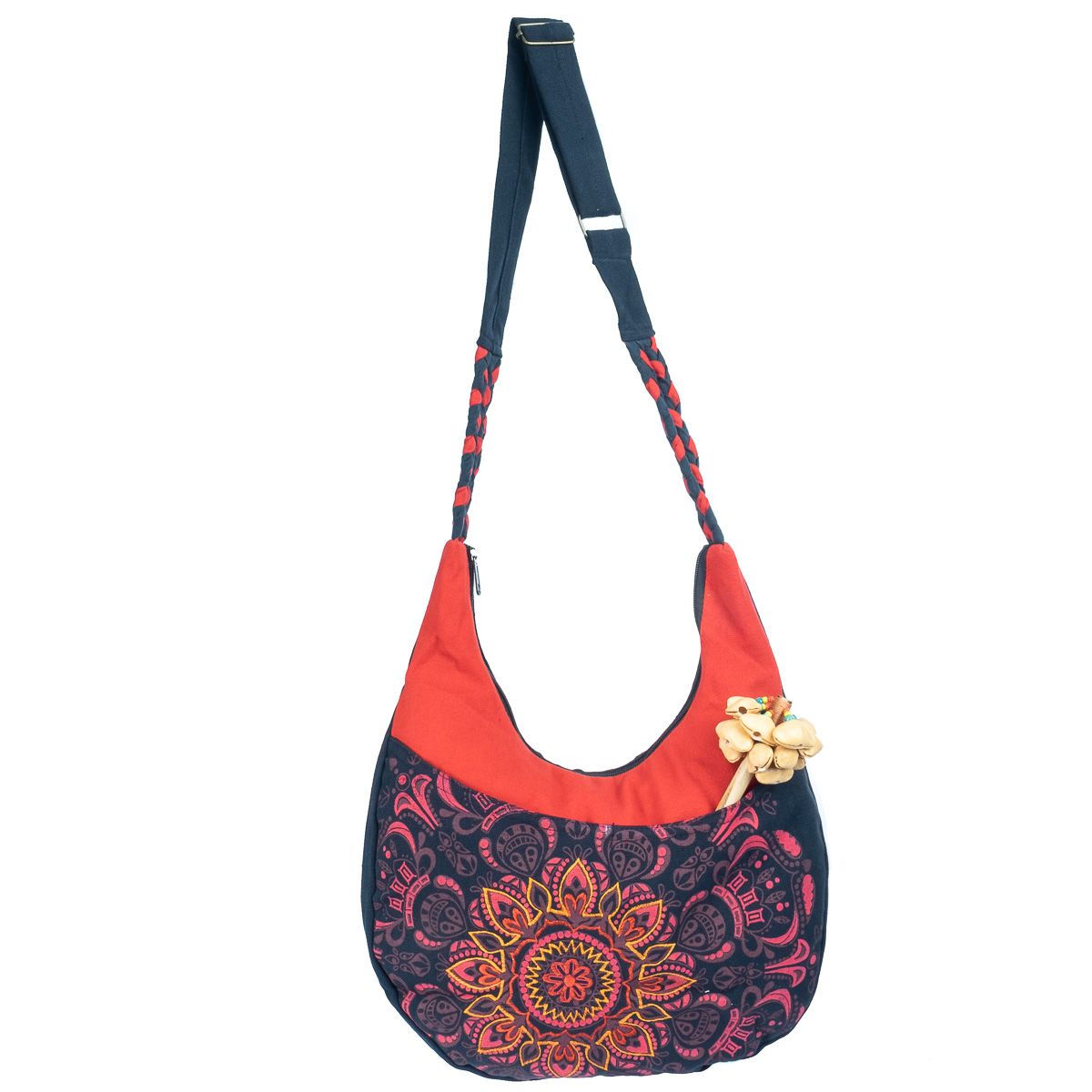 Oriental handbag with a mandala Bunga Nafsu Nepal