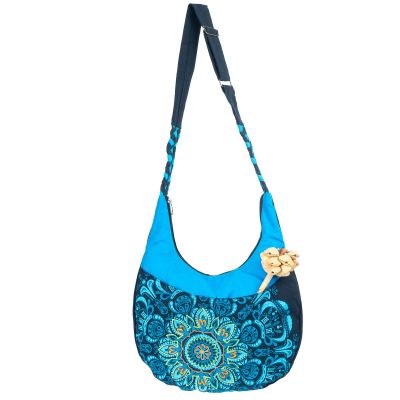 Oriental handbag with a mandala Bunga Ombak Nepal