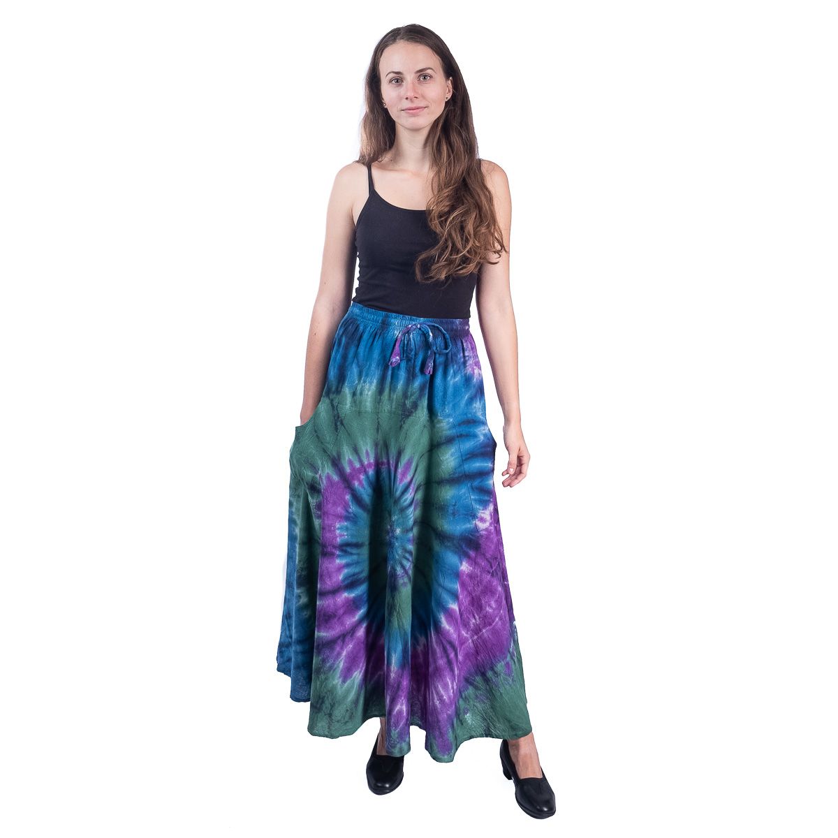 Long tie-dye ethno skirt Sejun Winsome Nepal
