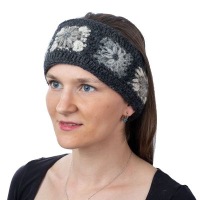 Woolen hairband Jendela Damak | headband, set headband and fingerless gloves
