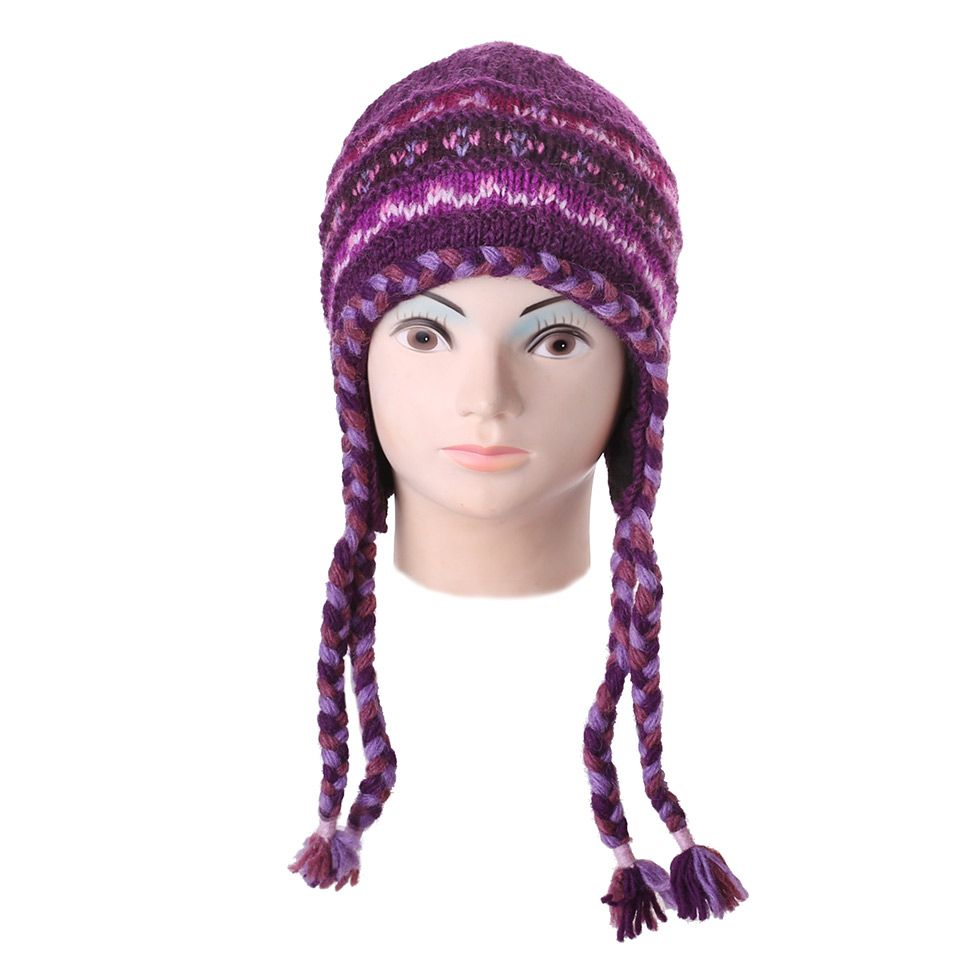 Woolen Hat Annapurna Purple