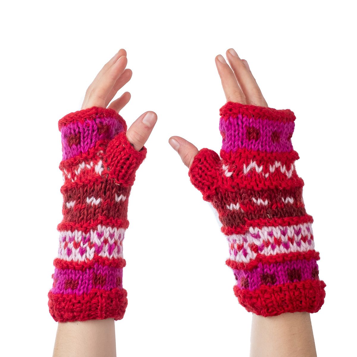 Woolen fingerless gloves Sandip Hot Stove Nepal