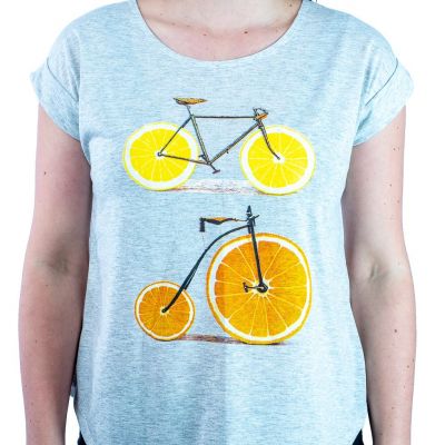 Short sleeve lady T-shirt Darika Citrus Bikes Thailand