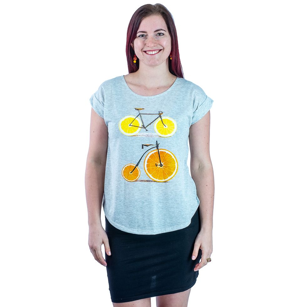 Short sleeve lady T-shirt Darika Citrus Bikes Thailand