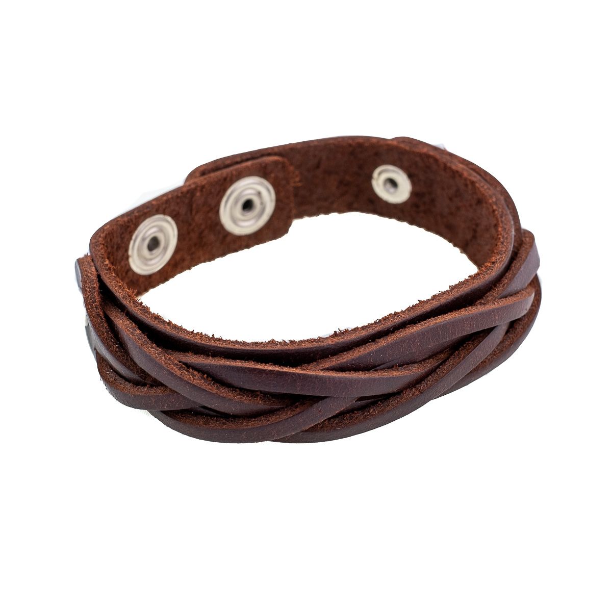 Leather bracelet Anyaman Kecil Brown