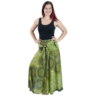 Long ethnic skirt with coconut buckle Kelapa Jimin | UNISIZE