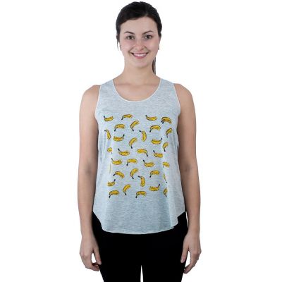 Women's tank top Darika Bananas Grey | UNISIZE (corresponds to S/M)