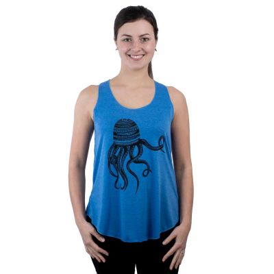 Women's tank top Darika Octopus Blue | UNISIZE (corresponds to S/M)