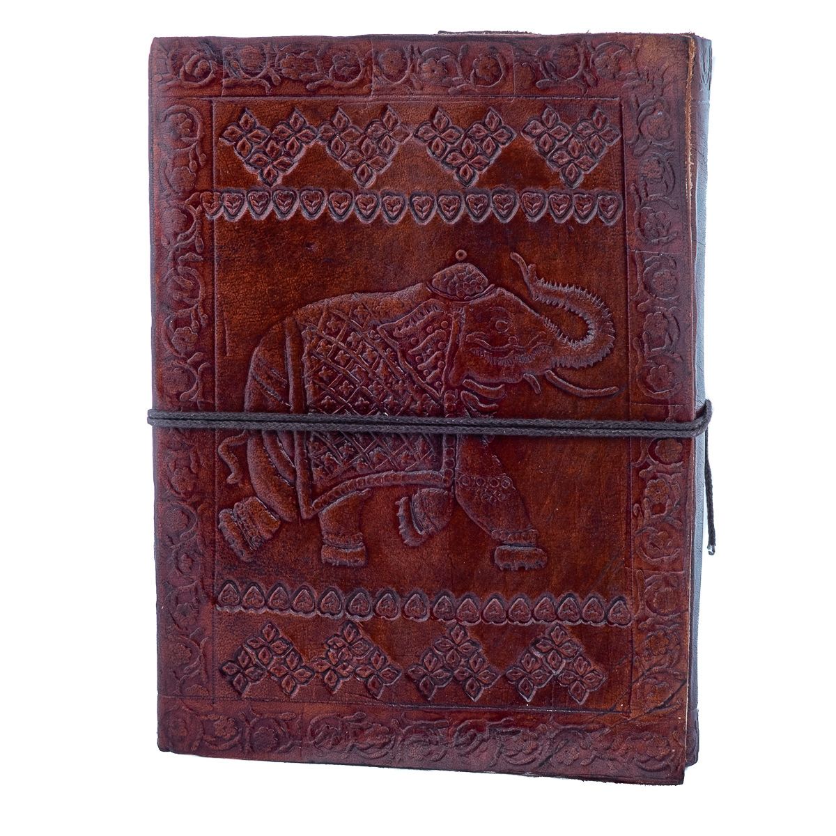 Leather notebook Elephant India