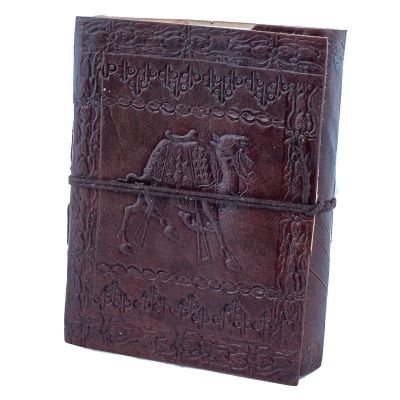 Leather notebook Camel India