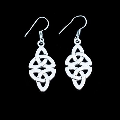 German silver earrings Celtic Knot India